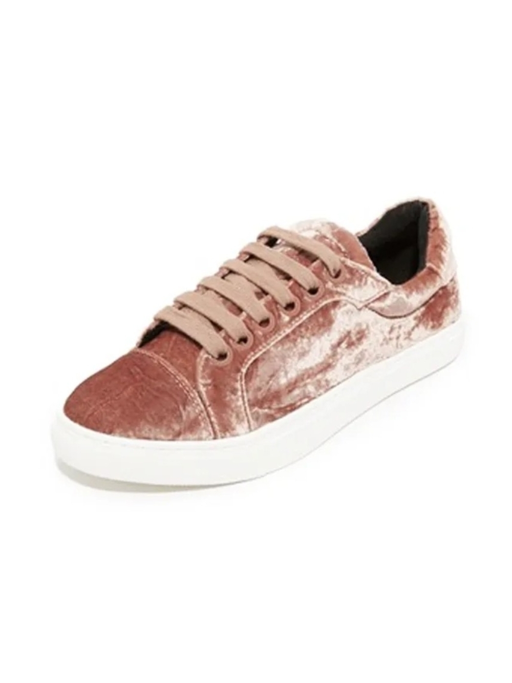 Rebecca Minkoff Bleecker Too Crushed Velvet Sneakers – Blush/Rose Size 8.5 New